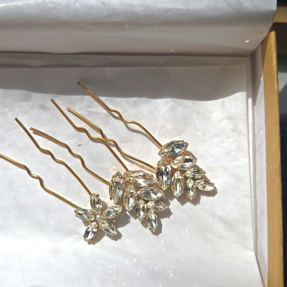 Crystal Boutique Bridal Hair Pins set